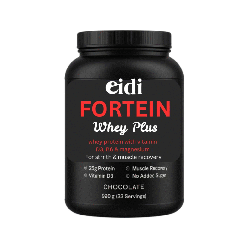 Fortein Whey Plus – Premium Whey Protein with Vitamin D3, B6 & Magnesium