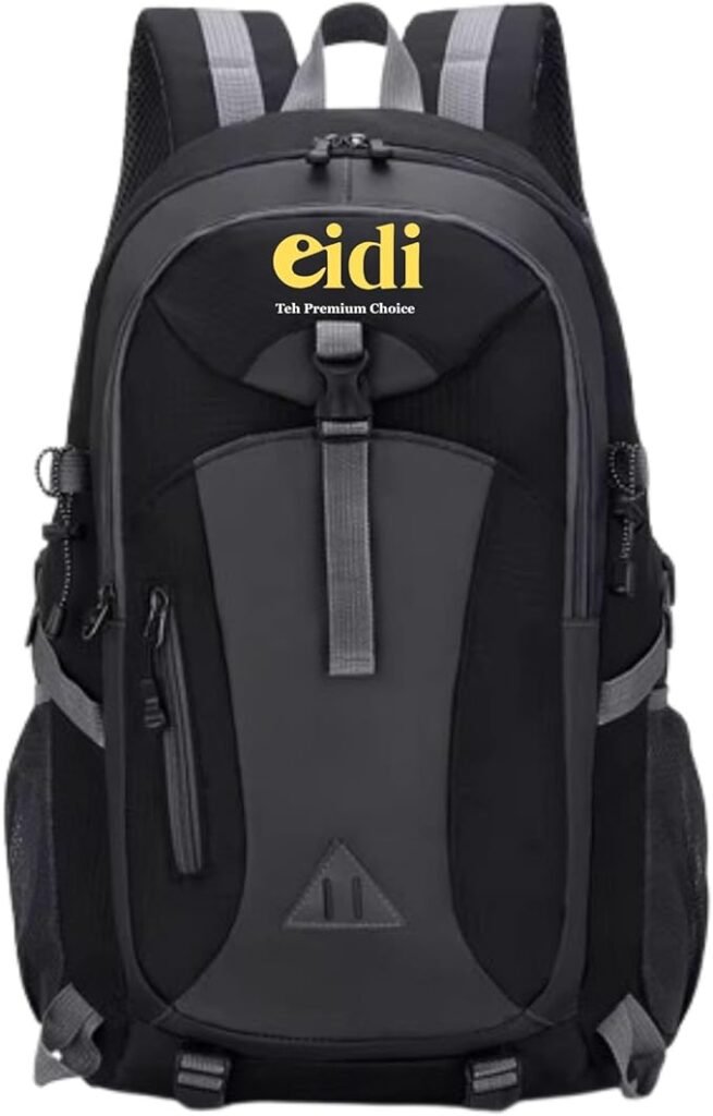 eidi Large Capacity Outdoor Waterproof 40L Sports Backpack with USB Charging Port Hiking, Camping & Mountaineering Bag for Unisex Travel Daypack with Multiple Compartments